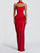 Strapless Corset Satin Mermaid Formal Dress XF251338