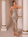 Sequin Strapless Sweetheart Midi Dress