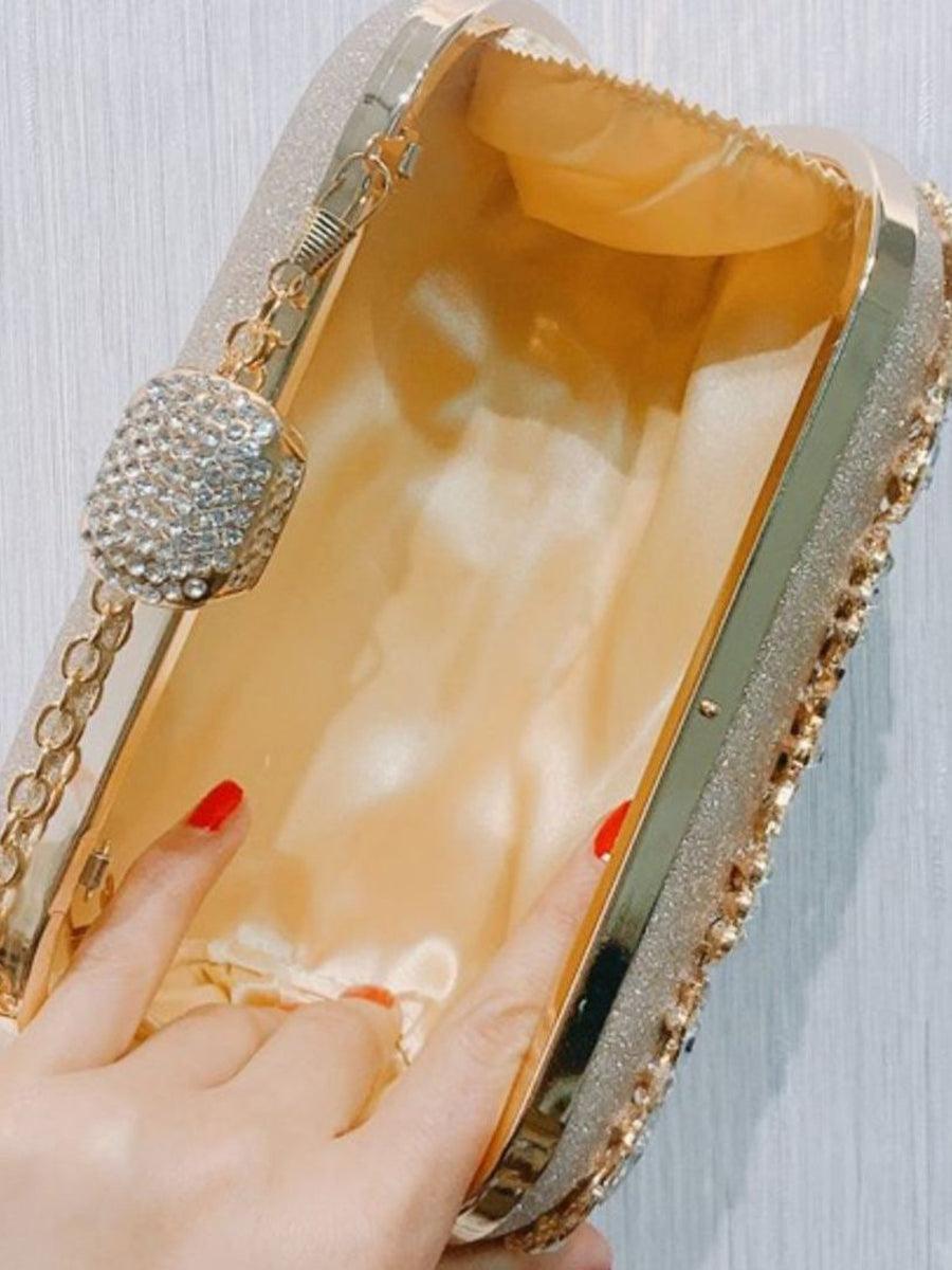 Inlay Rhinestone Dinner Clutch Bag MNBF013 - MISS ORD
