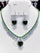 Emerald Green Wheat Heart Crystal Necklace Set MRL20008