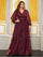 Plus Cutout Sequin A-line Prom Dress MYC2042