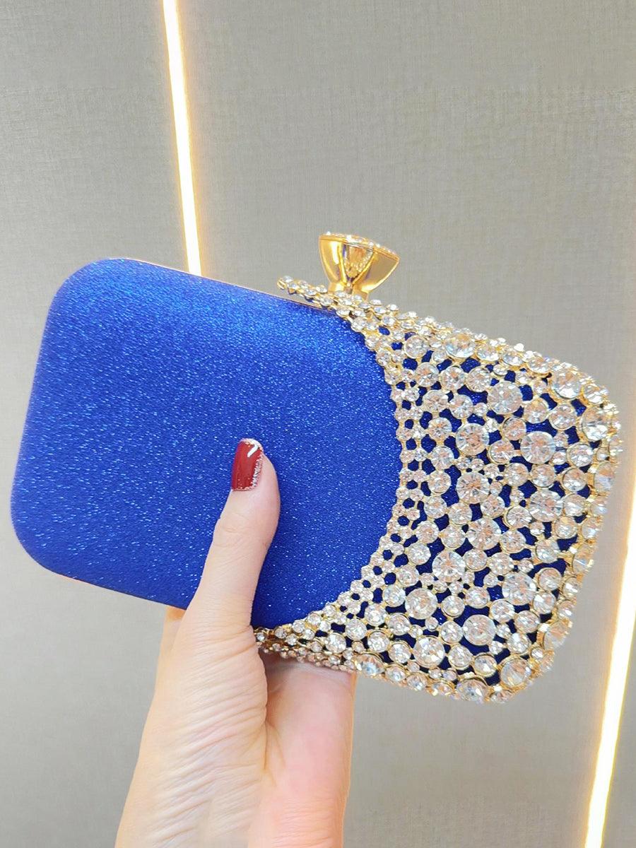Inlay Rhinestone Evening Box Clutch Bags MNBF025 - MISS ORD
