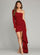 One Shoulder Solid Ribbon Mini Dress MYC1034 - MISS ORD