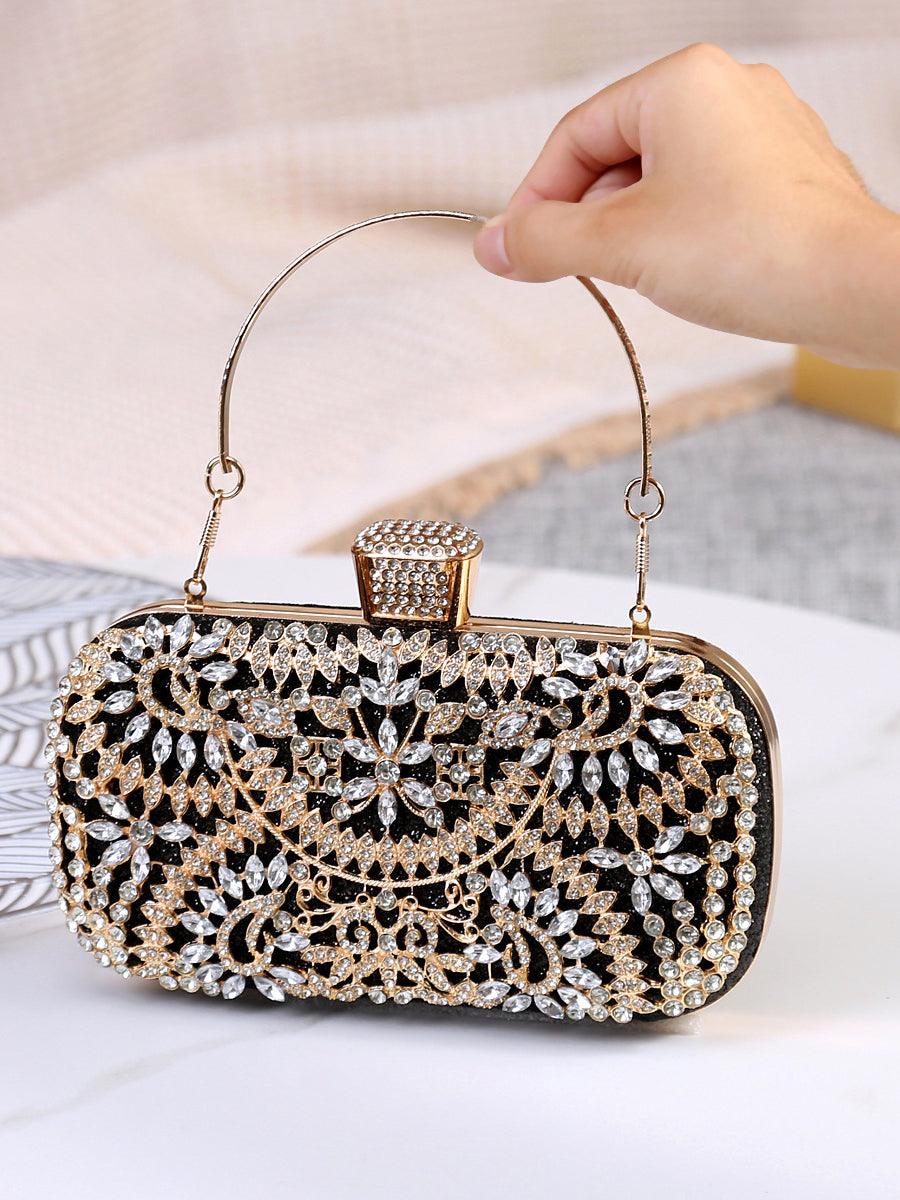 Inlay Rhinestone Dinner Clutch Bag MNBF013 - MISS ORD