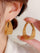 Personalized Metal Geometric Large Earrings MSE20007 - MISS ORD
