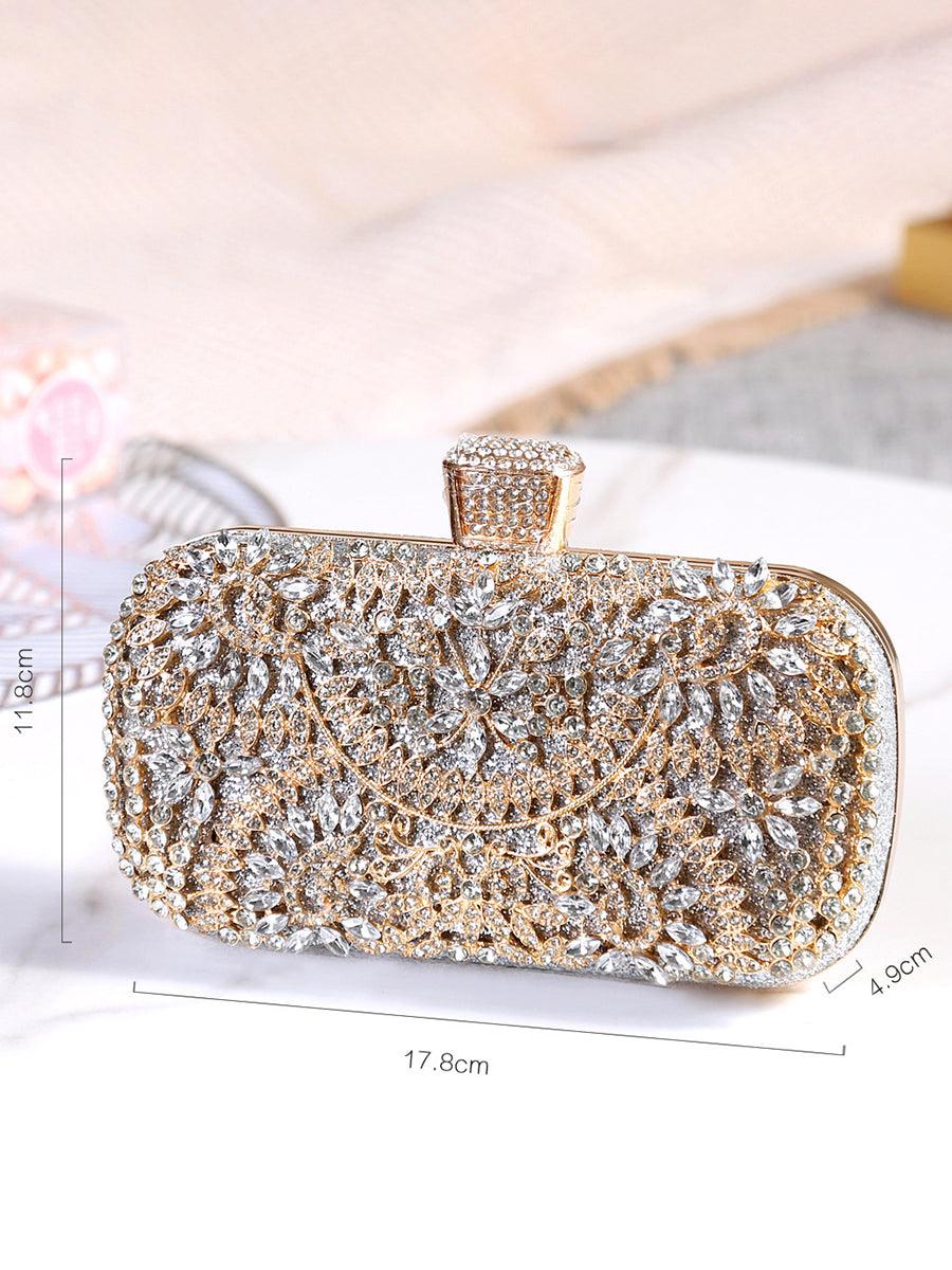Inlay Rhinestone Dinner Clutch Bag MNBF013 - MISS ORD