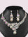 Full Diamonds Crystal Necklace Earrings Sett MRL20004 - MISS ORD
