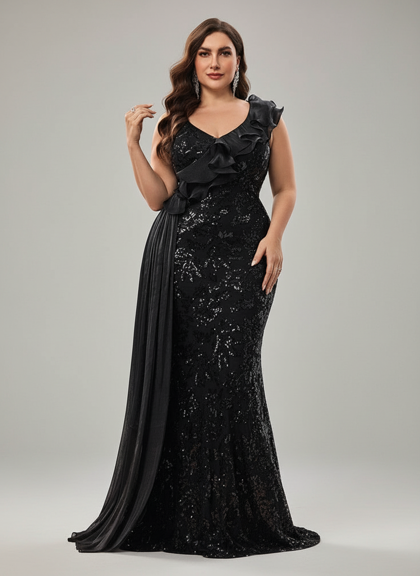Juliana Plus One-Shoulder Prom Dress MISS ORD Juliana Plus One-Shoulder Prom Dress MISS ORD