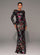 Crew Neck Floral Sequin Dress RJ10987