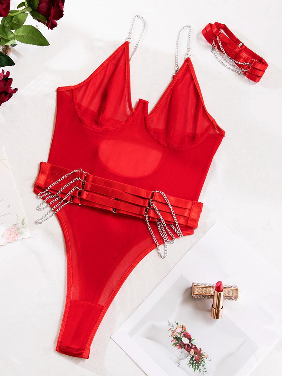 Sexy See Through Chain Teddy MSL030 - MISS ORD