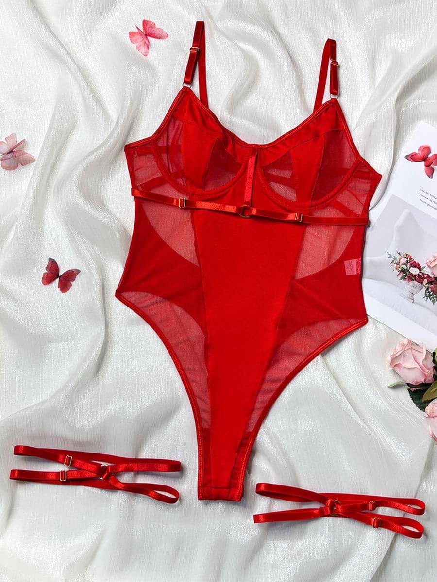 Mesh Patchwork Sexy Teddy MSL001 - MISS ORD