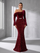 Burgundy Sequin One-Shoulder Mermaid Formal Dress SL30183