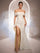 Luxe 3D Sequin Petal Off-Shoulder Evening Dress SL30210