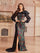 Vibrant Sequin Mermaid Ruffled Formal Dress SL30296