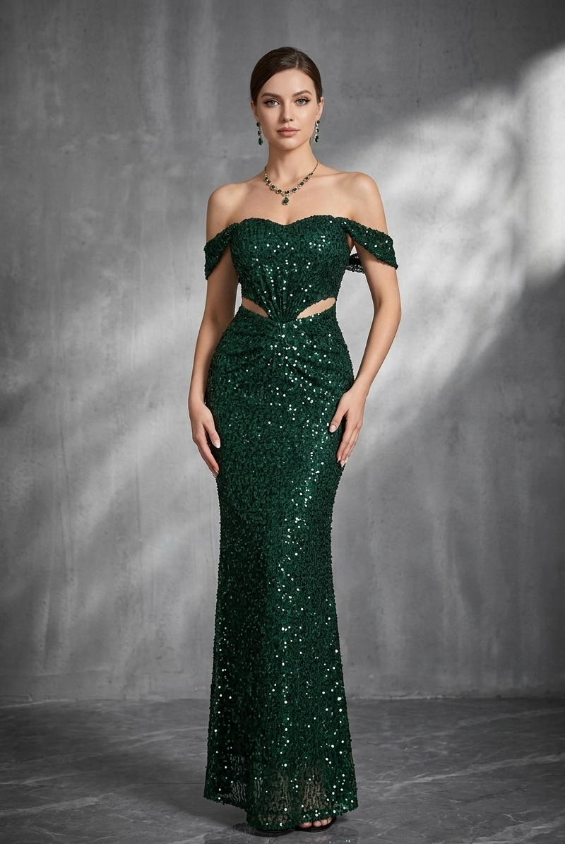 Off Shoulder Dresses Get it now - MISS ORD Tagged "Green" Off Shoulder Dresses Get it now - MISS ORD Tagged "Green"