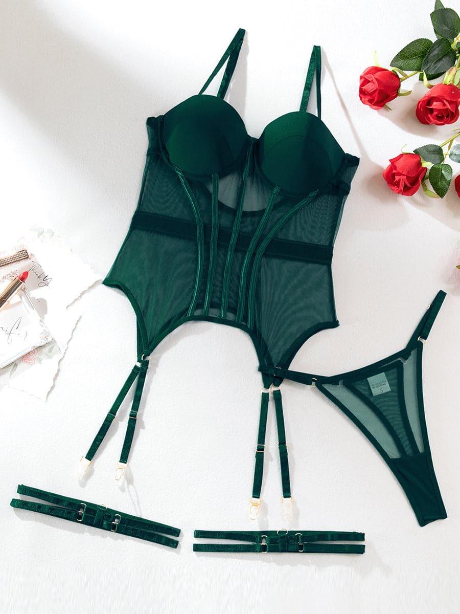 Sexy See Though Bustier Set MSL006 - MISS ORD