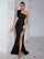 Floral One Shoulder Ruched Split Prom Dress XF05714