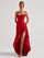 Spaghetti Lace Back Asymmetric Cocktail Dress XF05755