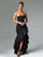 Wine Strapless Ruffled Asymmetrical Prom Dress XF05765