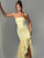 Wine Strapless Ruffled Asymmetrical Prom Dress XF05765