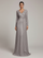 Evelyn Long-Sleeve Sequin Formal Dress