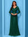 Evelyn Long-Sleeve Sequin Formal Dress