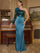 One Shoulder Floral Mermaid Formal Dress XF251224