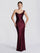 One Shoulder Ruched Satin Cocktail Dress