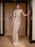 Draped Satin Backless Maxi Evening Dress XF251326