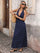 Polka Dot Halter Backless Maxi Dress XF251330