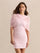 Ruched Strapless Detachable Cape Mini Dress XF251343