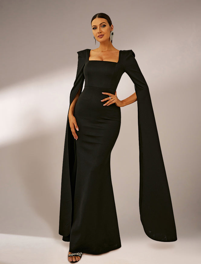 mermaid dress square neck Mermaid Satin Wedding Dresses Square Neck Bridal Dresses W0089 Custom Colors / US6