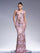 Floral Sleeveless Sequin Evening Dress XJ1986 - MISS ORD