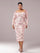 Plus Square Neck Sequin Split Midi Dress PRM20830 - MISS ORD