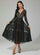 A-Line Tulle Black Midi Dress RJ10179