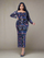 Plus Square Neck Sequin Split Midi Dress PRM20830 - MISS ORD