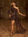 Floral One Shoulder Draped Mini Dress XJ1387