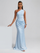 One Shoulder Ruched Maxi Evening Dress