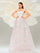 Appliqued Pink Camisole Floral Tulle Dress GM00142