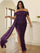 Plus Off Shoulder Draped Sequin Prom Dress PXH2132 - MISS ORD