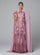 Metallic Embellished Collar Cape Sleeve Dress MES72011