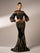 Luxe Embroidered Ballon Sleeve Evening Dress DH80229