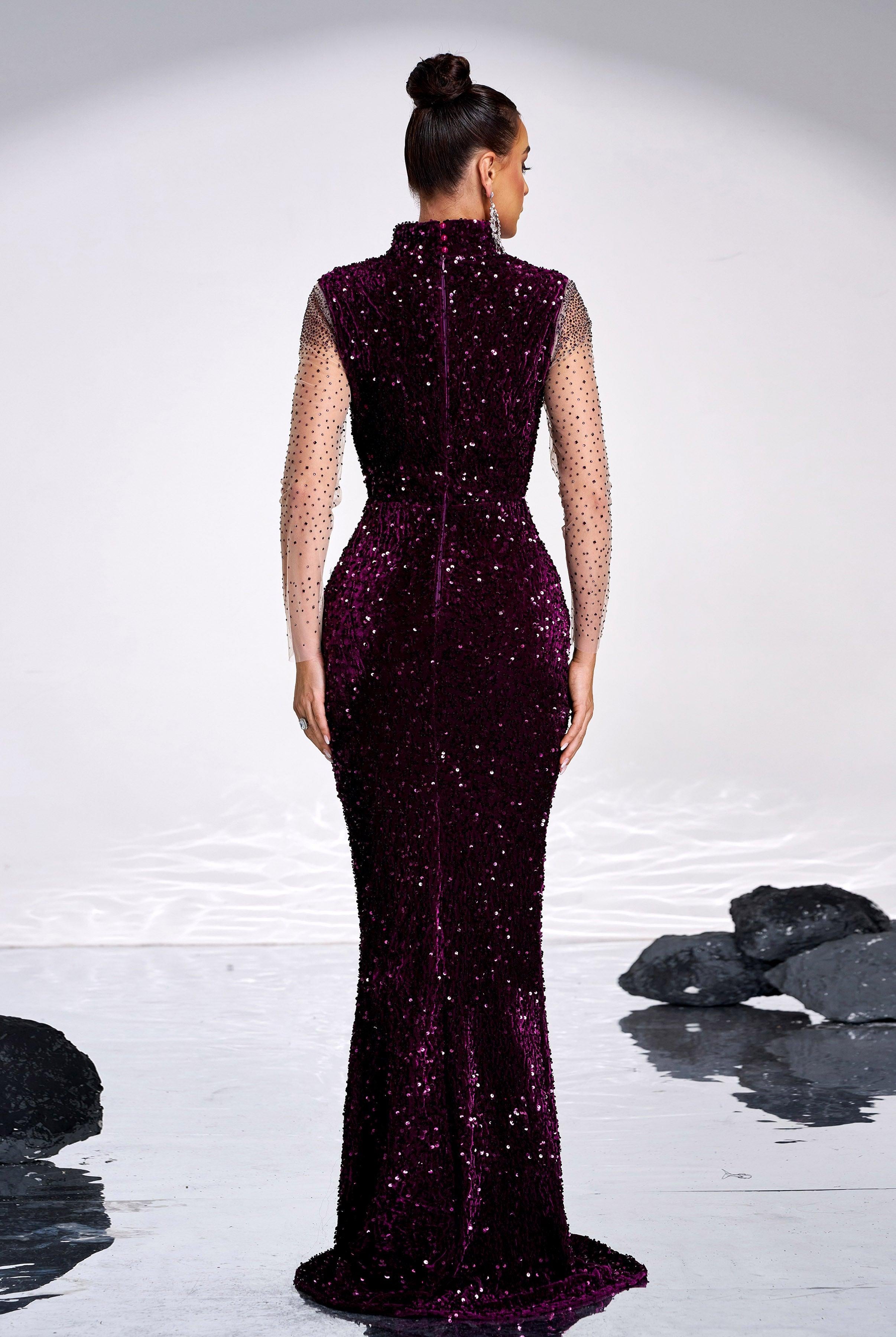 Womens Purple Dresses For Special Occasion - Missord.com MISS ORD Womens Purple Dresses For Special Occasion - Missord.com MISS ORD