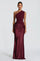 One Shoulder Ruched Maxi Evening Dress