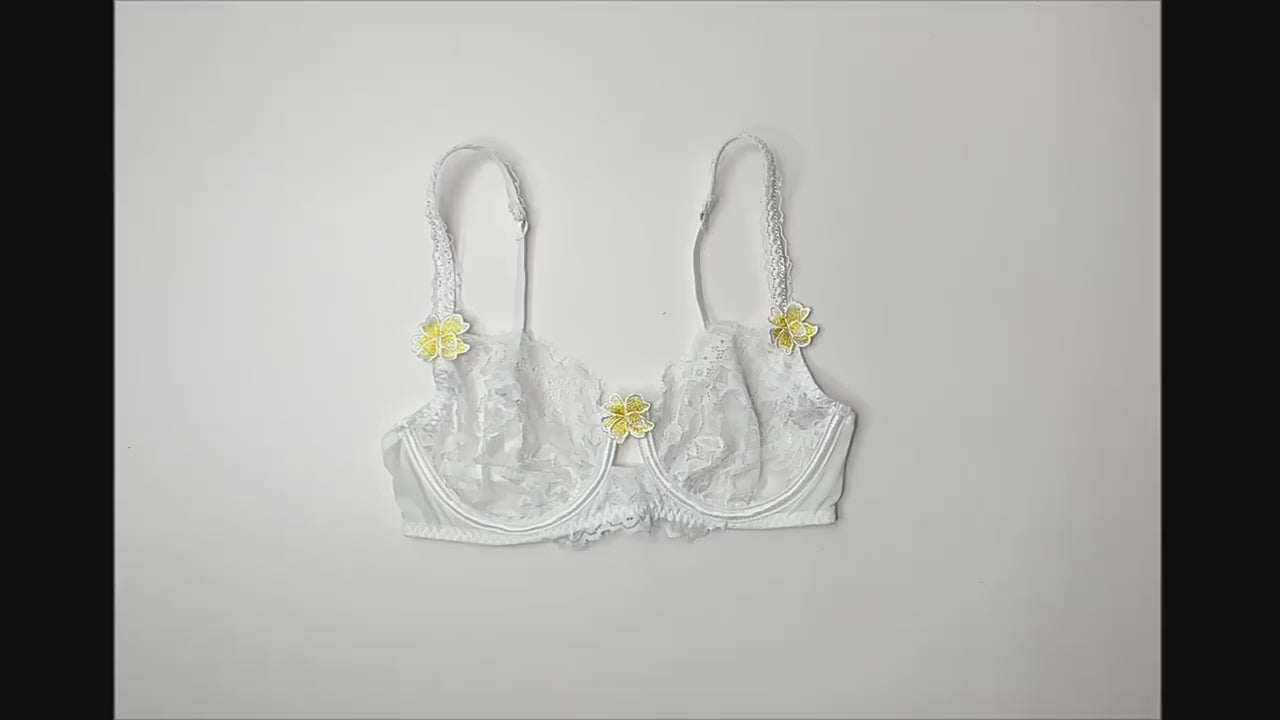 White Lace Embroidered Flower Sexy Lingerie Set MSL086 – MISS ORD