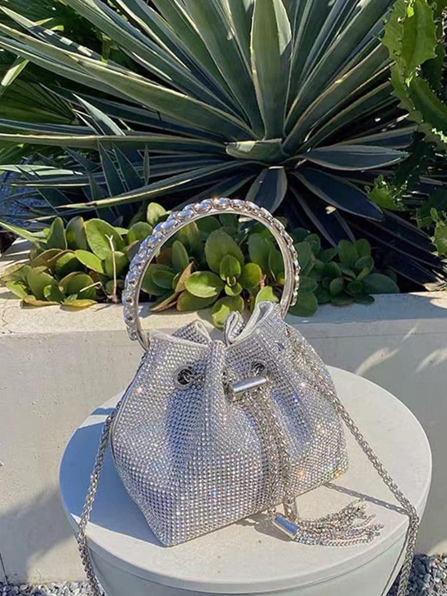 Shiny Inlay Stone Rhinestone Evening Bag MNBF060 - MISS ORD