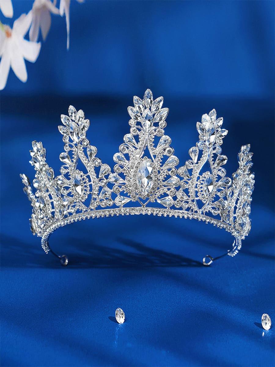 Inlay Stone Crystal Bride Crown Headpiece MHG0016 - MISS ORD