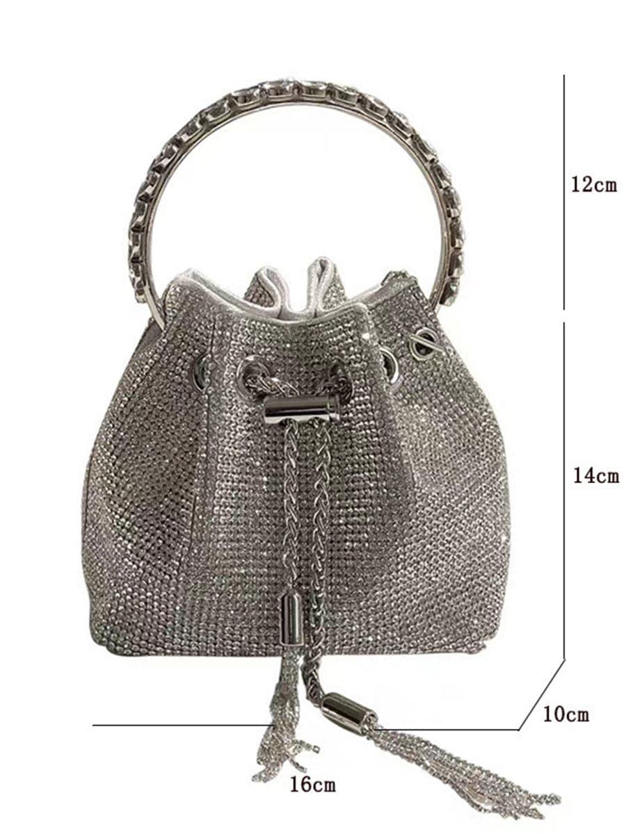 Shiny Inlay Stone Rhinestone Evening Bag MNBF060 - MISS ORD