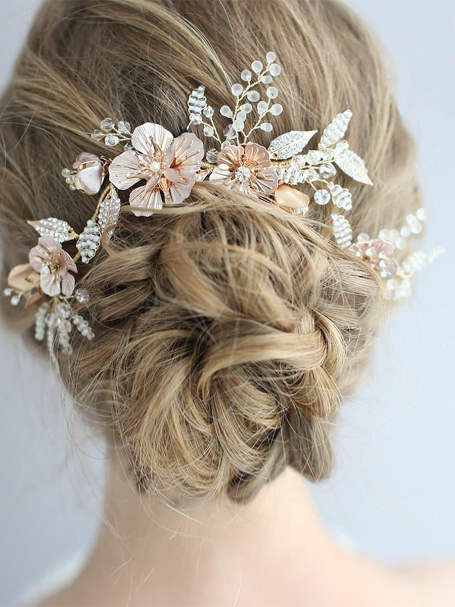 Inlay Stone Wedding Headband Flower Headpieces MTS0004 - MISS ORD