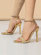 Thin High Heels Wedding Prom Shoes Buckle Sandals MHE1053